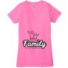 Ladies' Jersey Short-Sleeve Deep V-Neck T-Shirt Thumbnail