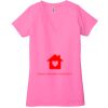 Ladies' Jersey Short-Sleeve Deep V-Neck T-Shirt Thumbnail