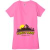 Ladies' Jersey Short-Sleeve Deep V-Neck T-Shirt Thumbnail