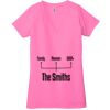 Ladies' Jersey Short-Sleeve Deep V-Neck T-Shirt Thumbnail