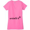 Ladies' Jersey Short-Sleeve Deep V-Neck T-Shirt Thumbnail