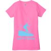 Ladies' Jersey Short-Sleeve Deep V-Neck T-Shirt Thumbnail