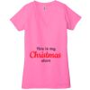 Ladies' Jersey Short-Sleeve Deep V-Neck T-Shirt Thumbnail
