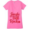 Ladies' Jersey Short-Sleeve Deep V-Neck T-Shirt Thumbnail