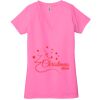 Ladies' Jersey Short-Sleeve Deep V-Neck T-Shirt Thumbnail