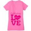 Ladies' Jersey Short-Sleeve Deep V-Neck T-Shirt Thumbnail