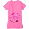 Ladies' Jersey Short-Sleeve Deep V-Neck T-Shirt Thumbnail