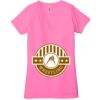 Ladies' Jersey Short-Sleeve Deep V-Neck T-Shirt Thumbnail
