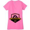 Ladies' Jersey Short-Sleeve Deep V-Neck T-Shirt Thumbnail