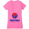 Ladies' Jersey Short-Sleeve Deep V-Neck T-Shirt Thumbnail