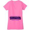 Ladies' Jersey Short-Sleeve Deep V-Neck T-Shirt Thumbnail