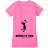 Ladies' Jersey Short-Sleeve Deep V-Neck T-Shirt Thumbnail