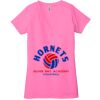 Ladies' Jersey Short-Sleeve Deep V-Neck T-Shirt Thumbnail