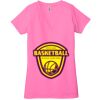 Ladies' Jersey Short-Sleeve Deep V-Neck T-Shirt Thumbnail