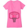 Ladies' Jersey Short-Sleeve Deep V-Neck T-Shirt Thumbnail