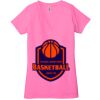 Ladies' Jersey Short-Sleeve Deep V-Neck T-Shirt Thumbnail
