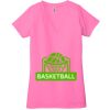 Ladies' Jersey Short-Sleeve Deep V-Neck T-Shirt Thumbnail