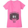 Ladies' Jersey Short-Sleeve Deep V-Neck T-Shirt Thumbnail