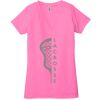 Ladies' Jersey Short-Sleeve Deep V-Neck T-Shirt Thumbnail