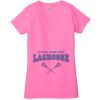 Ladies' Jersey Short-Sleeve Deep V-Neck T-Shirt Thumbnail