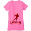 Ladies' Jersey Short-Sleeve Deep V-Neck T-Shirt Thumbnail