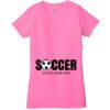 Ladies' Jersey Short-Sleeve Deep V-Neck T-Shirt Thumbnail