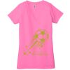 Ladies' Jersey Short-Sleeve Deep V-Neck T-Shirt Thumbnail