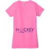 Ladies' Jersey Short-Sleeve Deep V-Neck T-Shirt Thumbnail