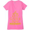 Ladies' Jersey Short-Sleeve Deep V-Neck T-Shirt Thumbnail