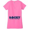 Ladies' Jersey Short-Sleeve Deep V-Neck T-Shirt Thumbnail
