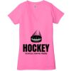 Ladies' Jersey Short-Sleeve Deep V-Neck T-Shirt Thumbnail