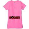Ladies' Jersey Short-Sleeve Deep V-Neck T-Shirt Thumbnail