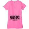 Ladies' Jersey Short-Sleeve Deep V-Neck T-Shirt Thumbnail