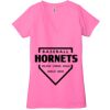 Ladies' Jersey Short-Sleeve Deep V-Neck T-Shirt Thumbnail