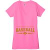 Ladies' Jersey Short-Sleeve Deep V-Neck T-Shirt Thumbnail