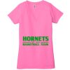 Ladies' Jersey Short-Sleeve Deep V-Neck T-Shirt Thumbnail