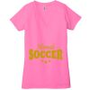 Ladies' Jersey Short-Sleeve Deep V-Neck T-Shirt Thumbnail