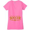 Ladies' Jersey Short-Sleeve Deep V-Neck T-Shirt Thumbnail