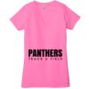 Ladies' Jersey Short-Sleeve Deep V-Neck T-Shirt Thumbnail