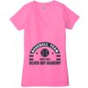 Ladies' Jersey Short-Sleeve Deep V-Neck T-Shirt Thumbnail