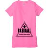 Ladies' Jersey Short-Sleeve Deep V-Neck T-Shirt Thumbnail
