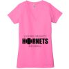 Ladies' Jersey Short-Sleeve Deep V-Neck T-Shirt Thumbnail