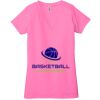 Ladies' Jersey Short-Sleeve Deep V-Neck T-Shirt Thumbnail