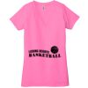 Ladies' Jersey Short-Sleeve Deep V-Neck T-Shirt Thumbnail