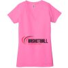 Ladies' Jersey Short-Sleeve Deep V-Neck T-Shirt Thumbnail