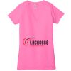 Ladies' Jersey Short-Sleeve Deep V-Neck T-Shirt Thumbnail
