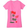 Ladies' Jersey Short-Sleeve Deep V-Neck T-Shirt Thumbnail