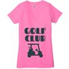 Ladies' Jersey Short-Sleeve Deep V-Neck T-Shirt Thumbnail