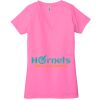 Ladies' Jersey Short-Sleeve Deep V-Neck T-Shirt Thumbnail