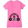 Ladies' Jersey Short-Sleeve Deep V-Neck T-Shirt Thumbnail